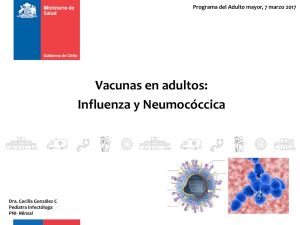 Influenza y Neumocócica.