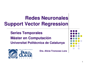 Redes Neuronales Support Vector Regression