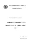 implementación en java/c++ del estándar de codificación h.264