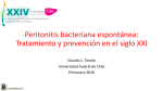 Peritonitis bacteriana espontánea. Tratamiento y prevención del