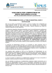 Procedimientos para la toma de muestras, envío y notificación