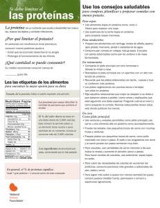 las proteínas - National Kidney Foundation