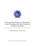 Protocolo del Proyecto “Evaluación de las Proteínas del Ciclo