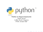 Python en Supercomputación