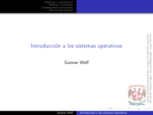 Introducción a los sistemas operativos