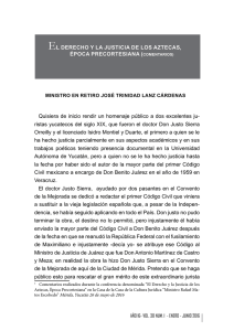 El Derecho y la Justicia de los Aztecas, Época Precortesiana.