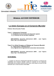 La Unión Europea en el Comercio Mundial