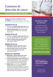 Cancer screening exams: Checklist for men/women