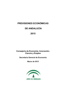 previsiones económicas de andalucía 2015