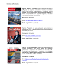 Revistas de Economía Revista América Economía es la publicación
