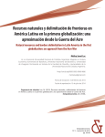 Recursos naturales y delimitación de fronteras en América Latina en