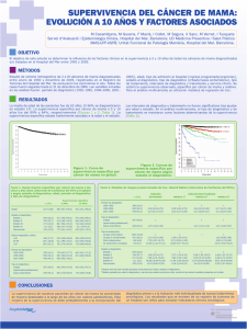 SUPERVIVENCIA DEL CÁNCER DE MAMA: EVOLUCIÓN A 10