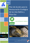 Plan de Acción para la Restauración Ecológica de las islas Baltra y