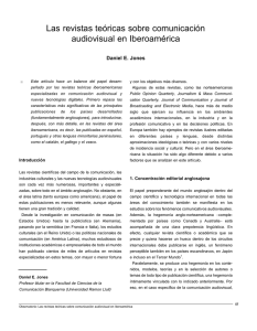 Las revistas teóricas sobre comunicación audiovisual en Iberoamérica