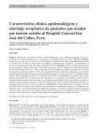 Características clínico-epidemiológicas y abordaje