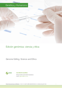 Edición genómica: ciencia y ética