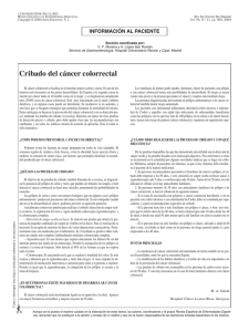 Cribado del cáncer colorrectal