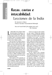 Razas, castas e intocabilidad: Lecciones de la India
