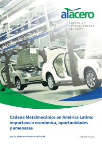 Cadena Metalmecánica en América Latina: importancia