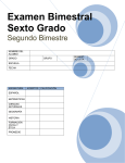 Examen Bimestral Sexto Grado - UPN 303 | Educar para transformar