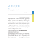Los principios de ética biomédica - Sociedad Colombiana de Pediatría