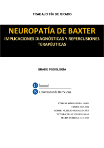 neuropatía de baxter - Dipòsit Digital de la UB