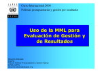 Uso de la MML para Evaluación de Gestión y de Resultados