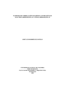 PATRONES DE CORRELACIÓN ESTADÍSTICA ENTRE SEÑALES