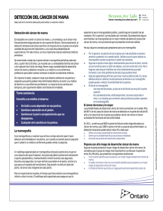 detección del cáncer de mama