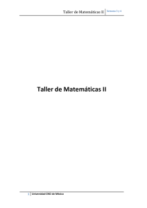 Taller de Matemáticas II