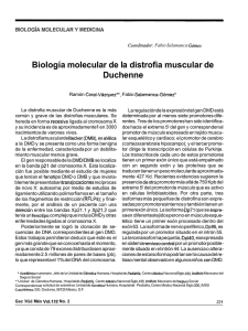 Biología molecular de la distrofia muscular de Duchenne