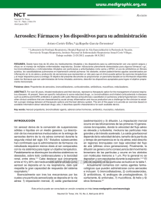 Aerosoles: Fármacos y los dispositivos para su