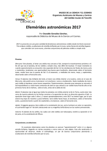 Efemérides astronómicas 2017