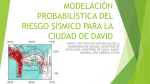 modelación probabilística del riesgo sísmico para la ciudad de david