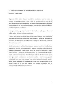 La economía española en el contexto de la zona euro