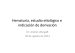 Hematuria, estudio e3ológico e indicación de derivación