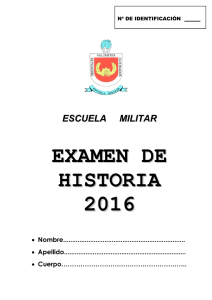 Examen de Historia 2016