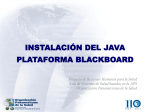 instalación del java plataforma blackboard