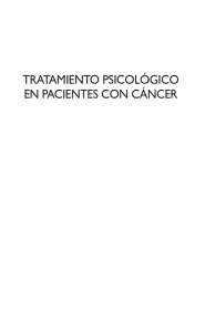 tratamiento psicológico en pacientes con cáncer
