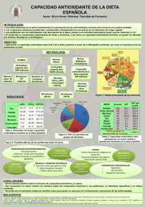 CAPACIDAD ANTIOXIDANTE DE LA DIETA ESPAÑOLA