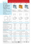 Características Serie 40 - Mini-relé para circuito impreso enchufable