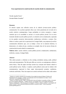 Una experiencia de construcción de nación desde la comunicación