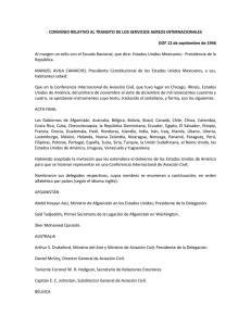 CONVENIO RELATIVO AL TRANSITO DE LOS SERVICIOS