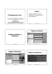 Programación web Índice Páginas estáticas y dinámicas Páginas