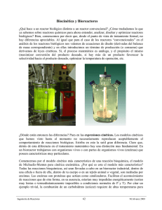 Biocinética y Bioreactores