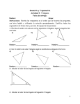 1 Geometría y Trigonometría Actividad 5: Triángulos. Fecha de