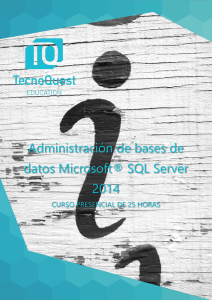 Administración de bases de datos Microsoft® SQL
