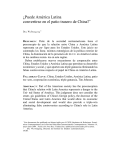 ¿Puede América Latina convertirse en el patio trasero de China?*