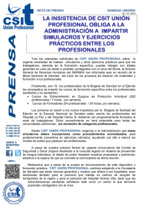 la insistencia de csit uni&oacute;n profesional obliga a la administraci&oacute;n a