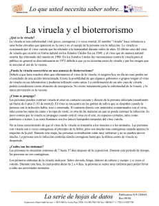 La viruela y el bioterrorismo
